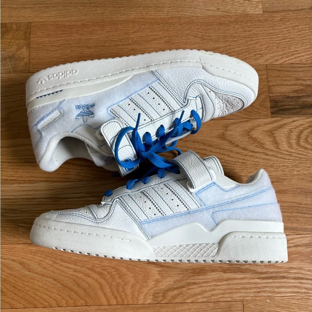 Size 10 - adidas Forum 84 Low Off White Blue Bird Creators Club GX1018